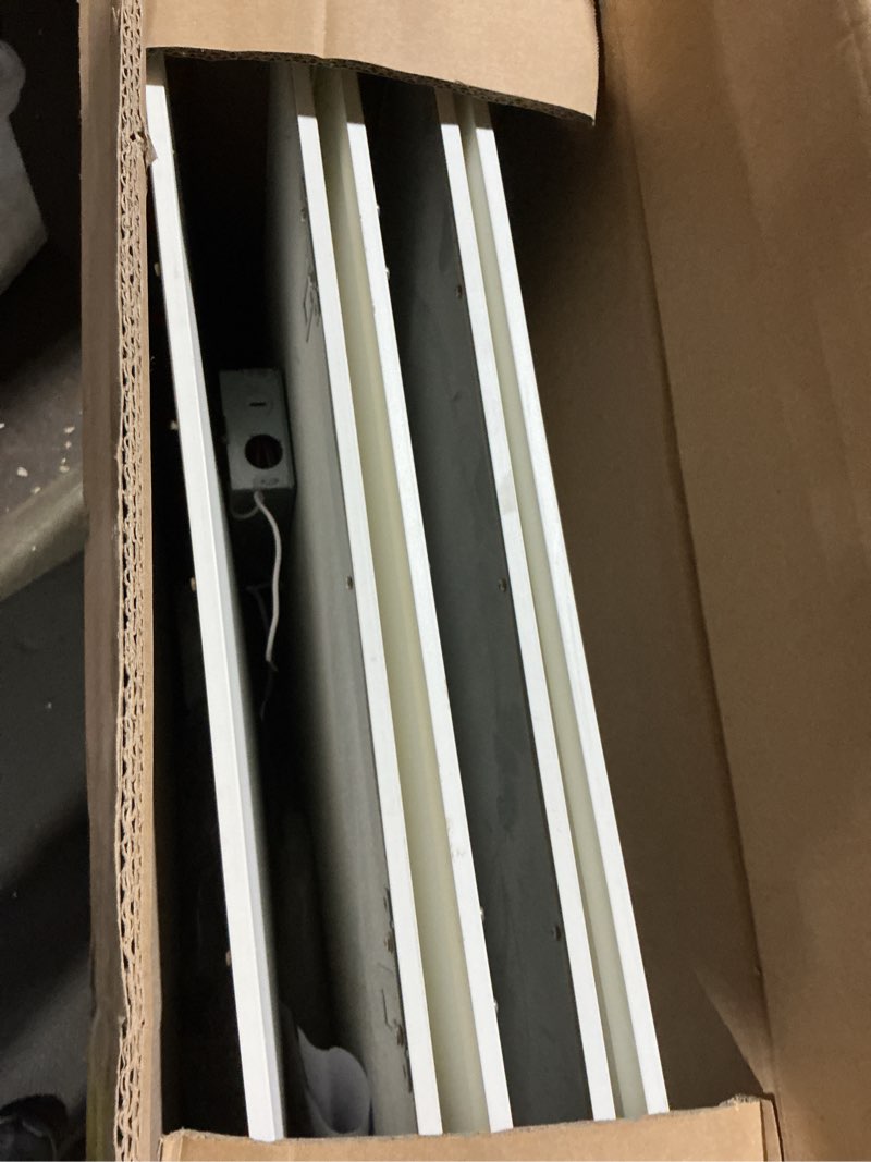 Condition photo showing As Is for 2x2 led flat panel light, 50w/45w/40w/30w/25w adjustable, 5000k/4000k/3500k selectable, 5500lm dimmable led drop ceiling light fixture, 100-277v etl-listed, 6-pack wattage&cct selectable, 6 pack