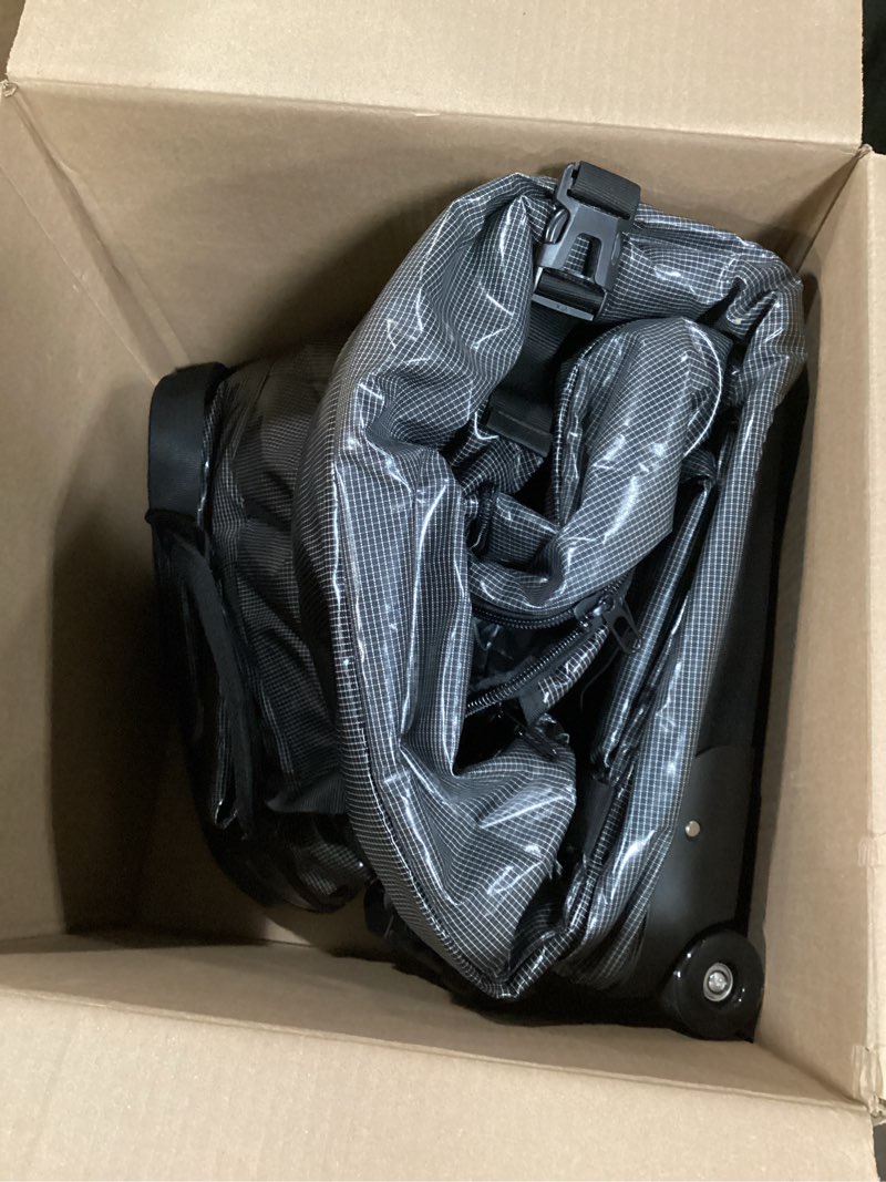 Condition photo showing As Is for This black & pink ski backpack blends fierce style with mountain-ready