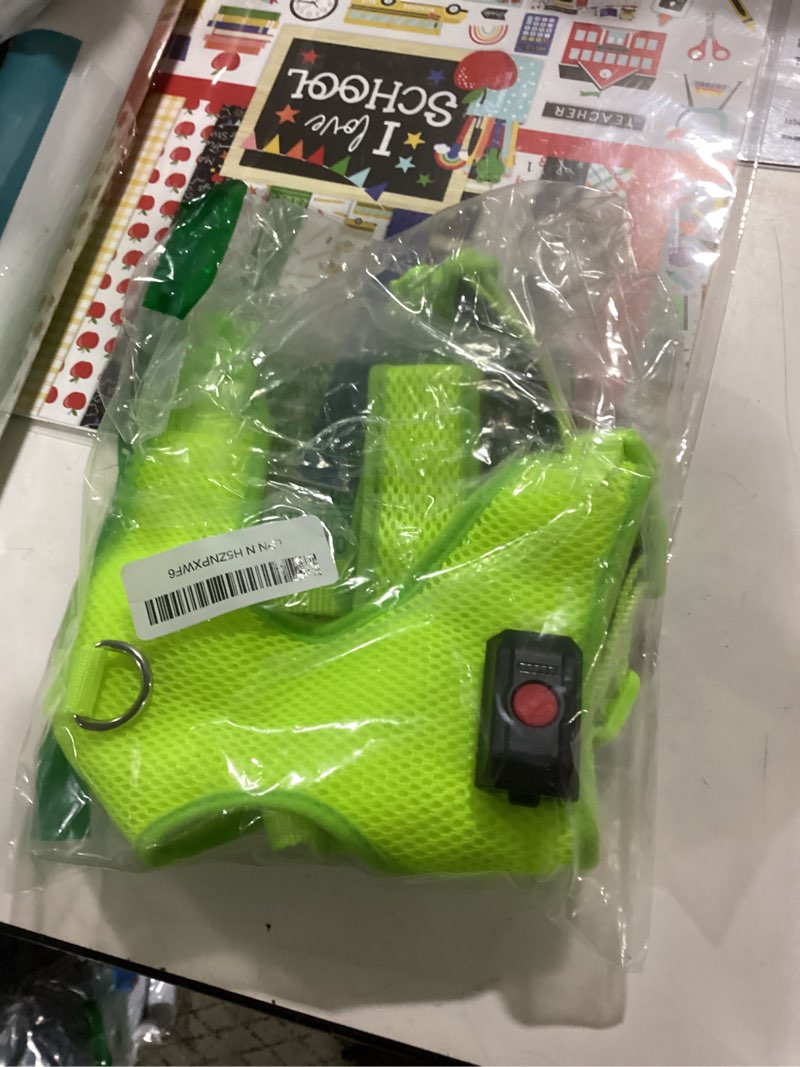 Condition photo showing Good Condition for led dog harness - safety light up dog vest, no-pull dog harness, rechargeable glowing pet harness for dogs nighttime walking (green, medium) medium green