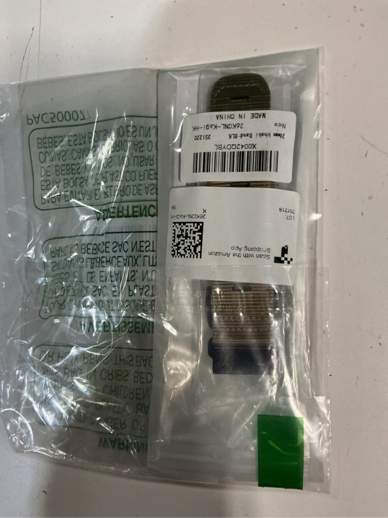 Condition photo showing New/Like New for for Garmin epix pro, Fenix E/8/7/6/5, Forerunner 970/955/965 Band - Super Rugged Quickfit 22mm 26mm Nylon Sports Strap for Tactix/Approach/MARQ/quatix/D2/Enduro Series Replacement Band 26mm fits 51mm case Khaki (Black Buckle)
