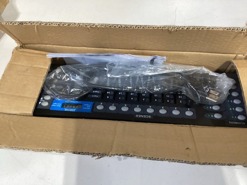 Condition photo showing As Is for co-z 192 dmx 512 stage dj light controller lighting mixer board console for light shows, party disco pub night club djs ktv bars and moving heads