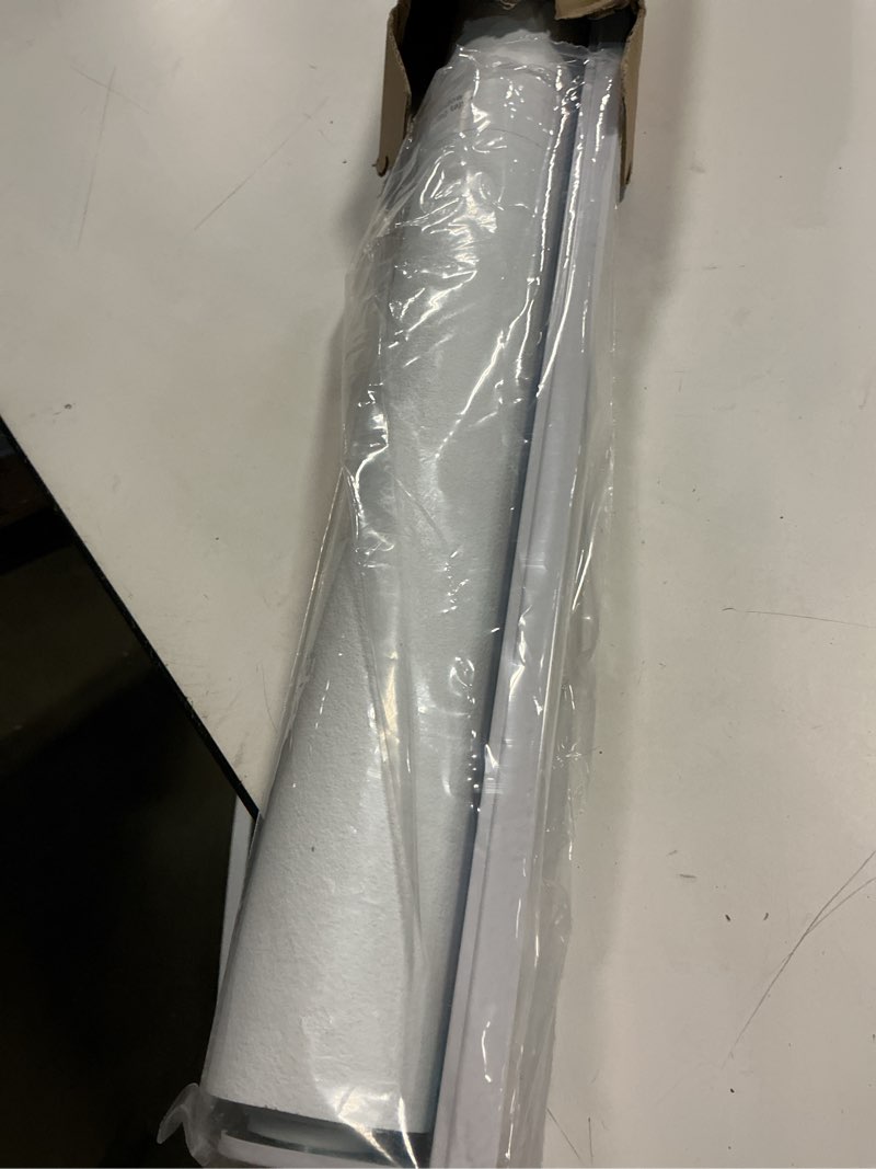 Condition photo showing Good Condition for genimo 100% blackout roller window shades, window blinds cordless with thermal insulated, uv protection fabric, mini french door blinds for home, bedroom, office, ivory white, 28" w x 72" h ivory white (standard roll) 28"w x 72"h