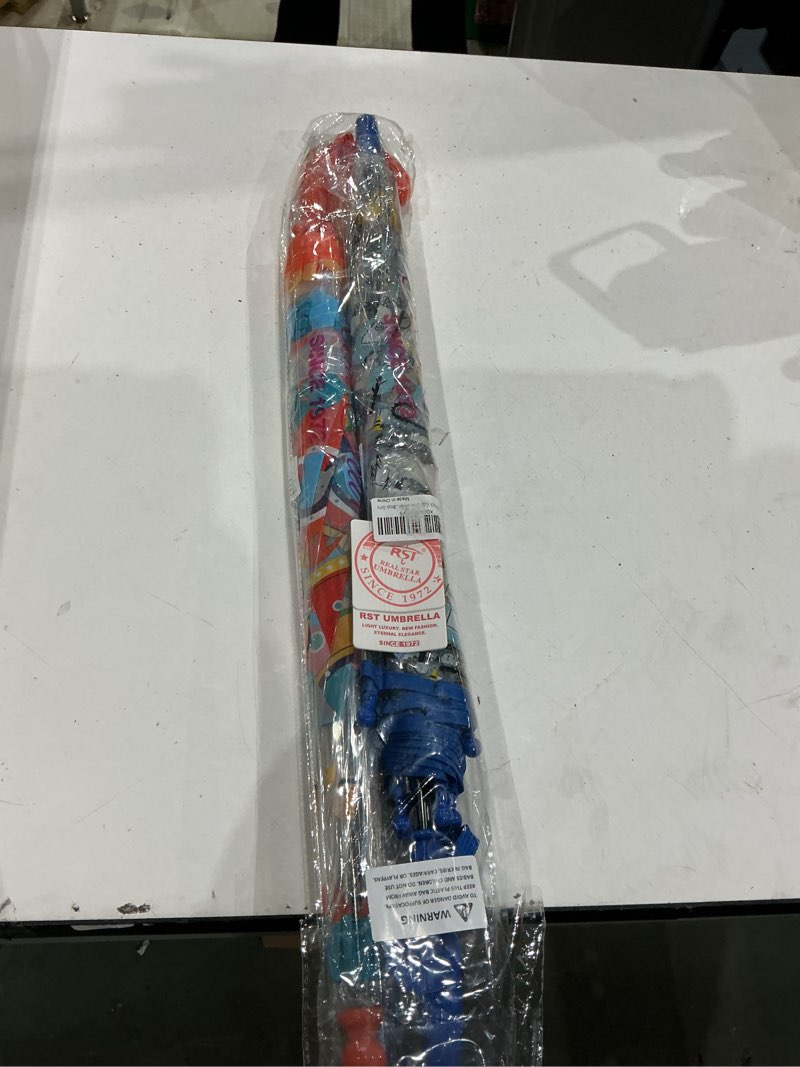 Condition photo showing As Is for roniare 2 pack kids clear umbrellas for rain dome bubble umbrella windproof for toddler boys girls car,rocket