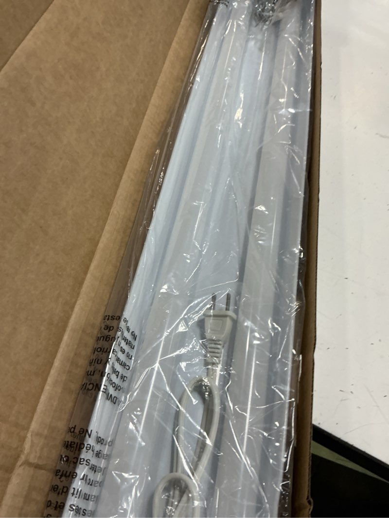 Condition photo showing Good Condition for feit electric 4ft led dual lamp shop light, 4500 lumens, 4000k cool white, flush/hanging mount, ideal for garages & workshops, 45w led garage & workshop lighting, 50,000 hour lifespan, shop/4x2/840/v1 4ft. 4000k cool white