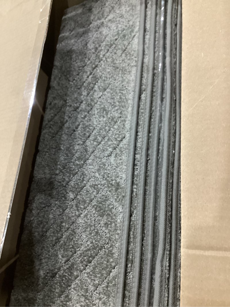 Condition photo showing Good Condition for cosy homeer edging stair treads non-slip carpet mat 28inx9in indoor stair runners for wooden steps, edging stair rugs for kids and dogs, 100% polyester tpe backing (15pc, beige) beige 28 x 9 inches (15 pieces)