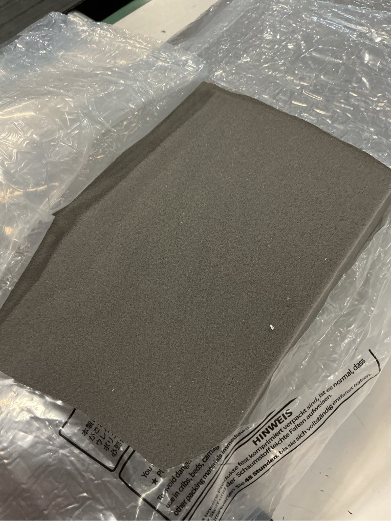 Condition photo showing As Is for TANYOO Sagging Mattress Support Fix Sinking Beds High Density Foam Insert Pad for Sagging Bed Repair and Extends Life 47 x 25 x 2 Inches Pack of 1 47x25x2in Pack of 1