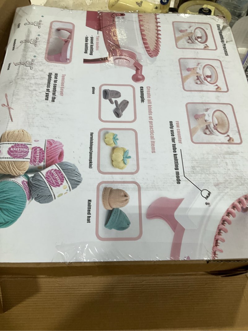 Condition photo showing Good Condition for fygain sentro knitting machine 48 needles with row counter, crochet knitting loom machine for beginners