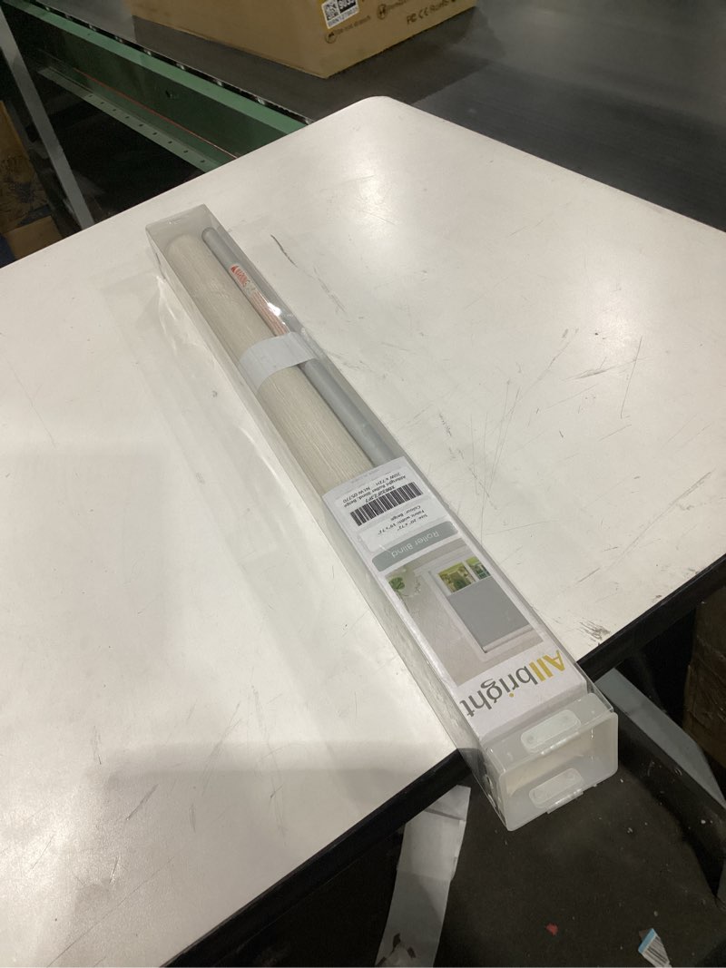 Condition photo showing New/Like New for ALLBRIGHT Thermal Insulated Fabric 100% Blackout UV Protection Striped Jacquard Roller Shades for Windows,Easy to Install (Beige, 20'') Beige 20"W x 72"H