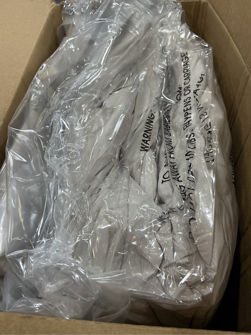 Condition photo showing New/Like New for wrensonge light oatmeal queen comforter set, 7 pieces soft microfiber comforters queen size with fitted sheet, flat sheet, 2 pillow shams, and 2 pillowcases- warm bedding sets queen for all season light oatmeal queen(90"x90")