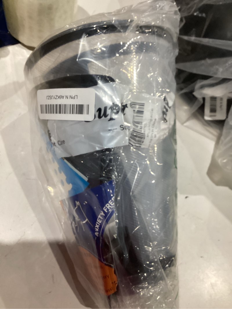 Condition photo showing As Is for supet dog cone collar adjustable after surgery, comfortable pet recovery collar & cone for large medium small dogs, elizabethan dog neck collar plastic practical white m(neck: 11.5~14.5")
