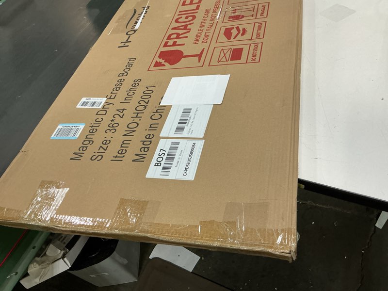 Condition photo showing Good Condition for H-Qprobd 3' x 2' Magnetic Whiteboard Large Dry Erase White Board 36"x24" Aluminum Presentation Whiteboard with Long Pen Tray, 6 Markers, 2 Erasers &12 Magnets 36"W x 24"H