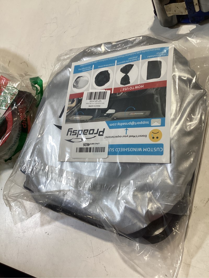Condition photo showing Good Condition for proadsy 2026 upgrade windshield sun shade custom fit toyota prius 2016-2022 (not for prius c or prius v) 4-layer foldable front sunshade protector sun visor blocks uv rays keep car cooler