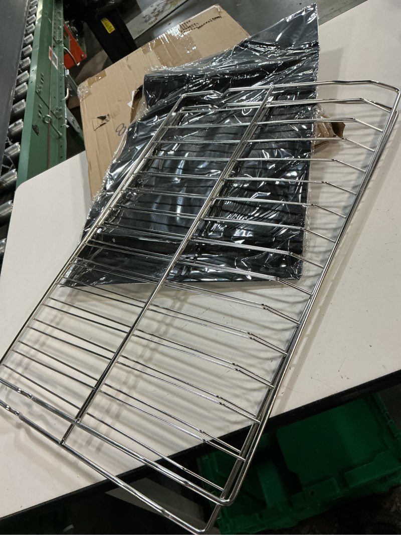 Condition photo showing New/Like New for wb48t10063 oven rack, stainless steel replacement parts, compatible with ge, general electric,hotpoint oven ap4538468, ps2577619?24" x 17", 2 packs