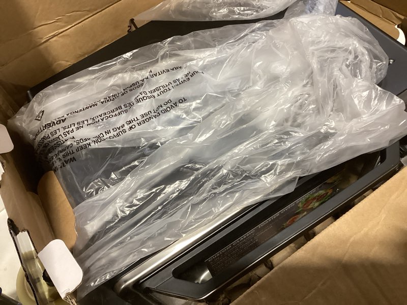 Condition photo showing Good Condition for cuisinart custom classic toaster oven broiler, 1800 watt countertop toaster oven to bake, broil, and toast, non-stick interior, consistent toast control, brushed stainless steel/black, tob-40n