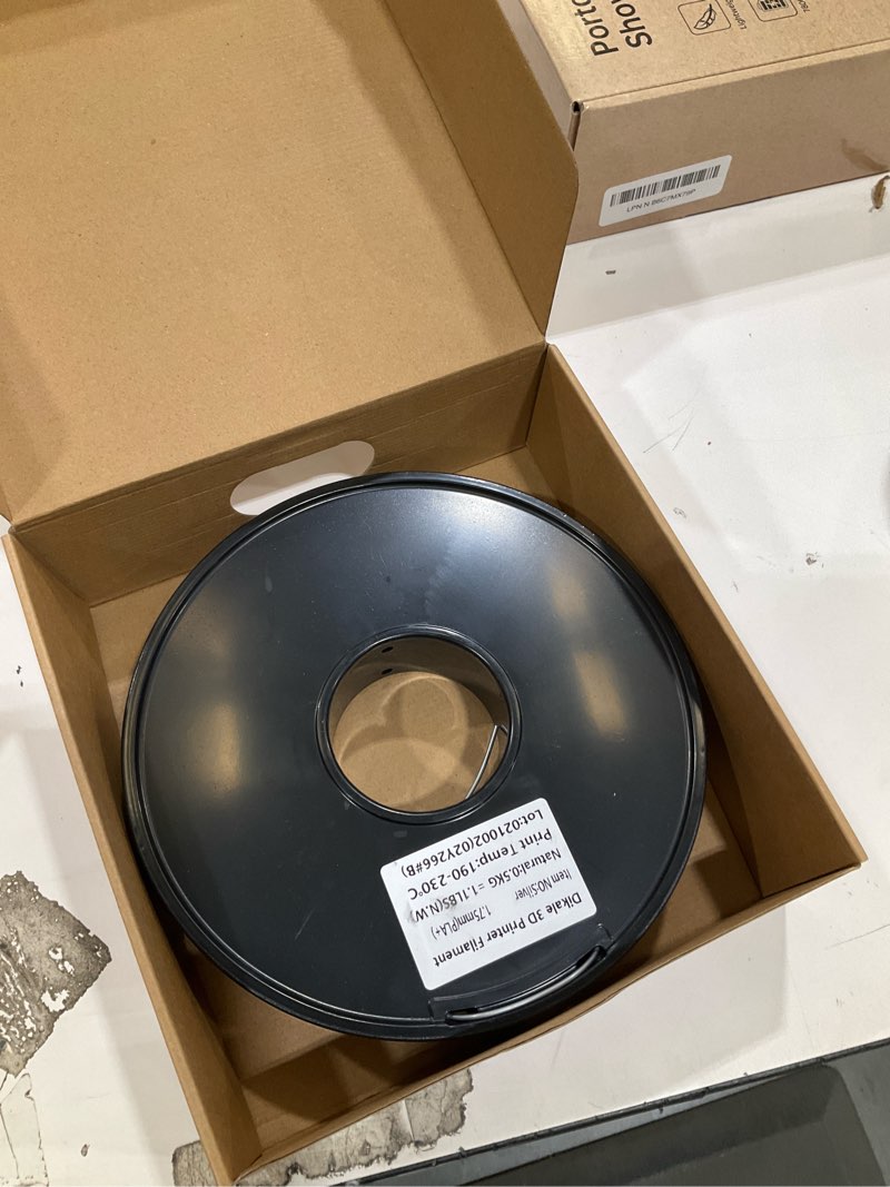 Condition photo showing Good Condition for official creality hyper pla filament 1.75mm, high speed pla 30-600mm/s rapid 3d printer filament, dimensional accuracy +/-0.02mm, fit most fdm 3d printers, 1kg(2.2lbs) spool black black polylactic acid