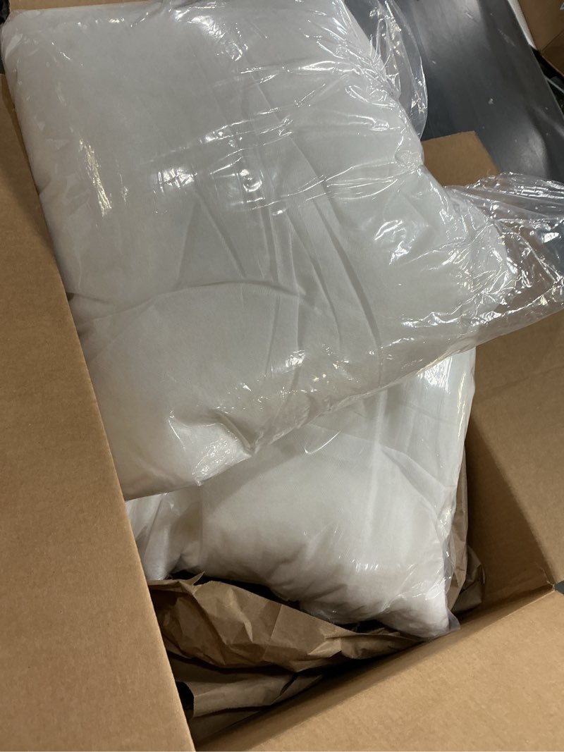 Condition photo showing As Is for (similar)miulee 20x20 inch pillows inserts, pack of 2 down alternative virgin filling comfy support throw pillows for sofa couch bed 2 20x20