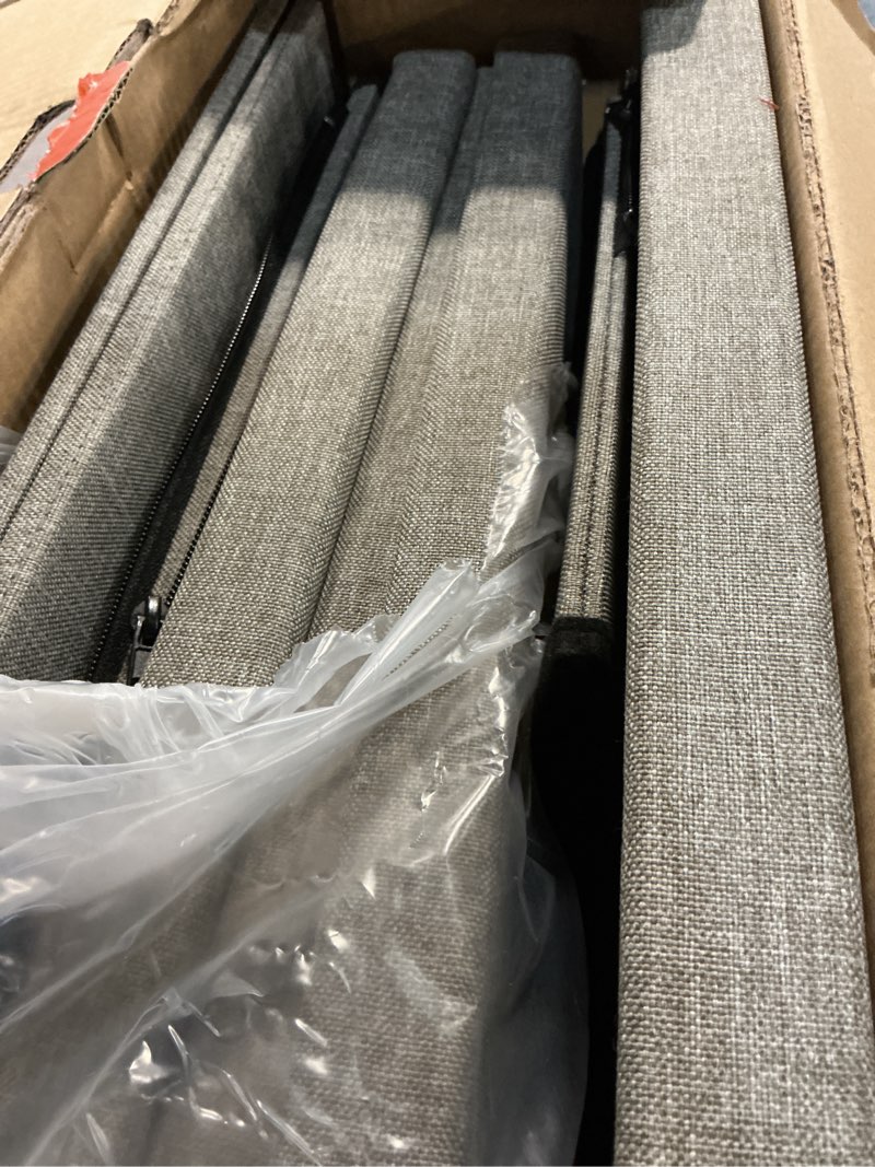Condition photo showing Good Condition for dog stairs with storage 23" h, 4-step wider dog steps for high beds window, folding sturdy pet stairs gift for injured old dogs cats, ramp for climbing car up to 200 lbs,(gray, no condo) gray 4 steps no condo(43"d x 17"w x 23"h)
