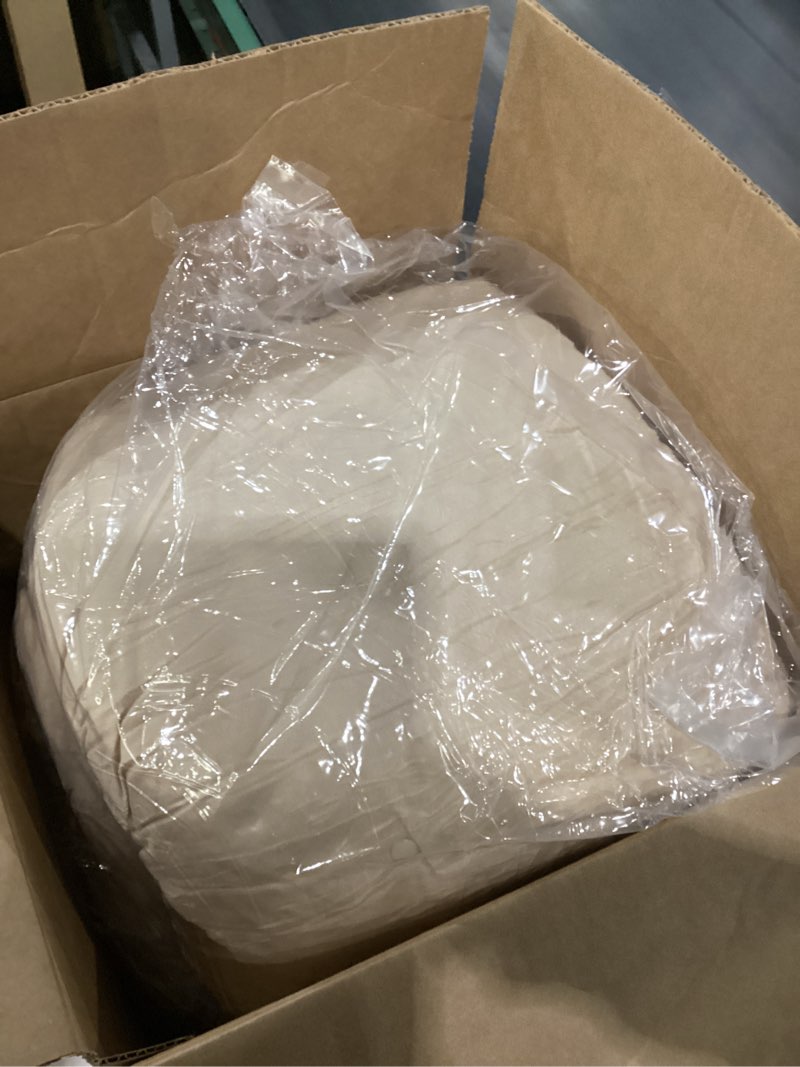 Condition photo showing As Is for BALAPET Floor Lounger Pillow,Foldable Light Thick Tufted Floor Pillow Cushion with Elasticized Webbing for Easy Storage.Floor Lounger for Meditation,Playing,Yoga,Reading,Sleeping(Beige White)