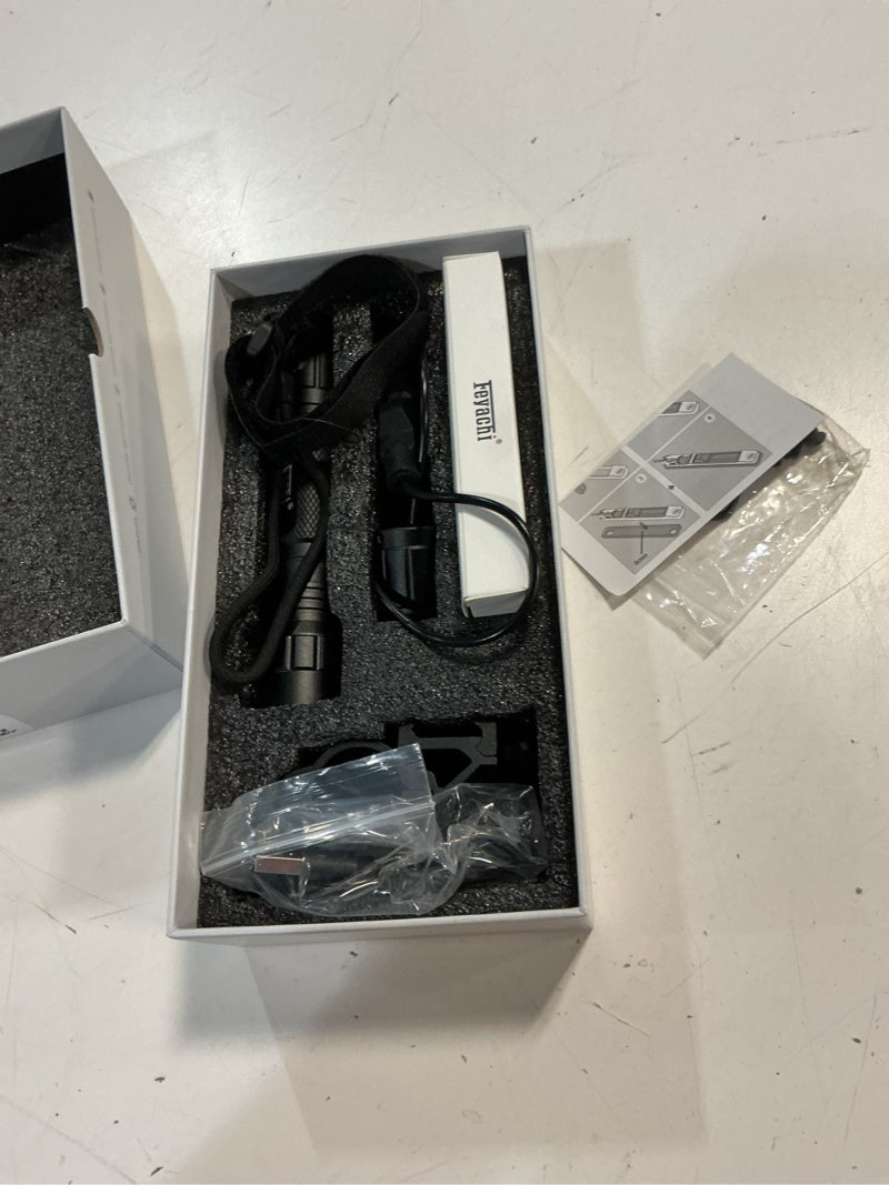 Condition photo showing Good Condition for feyachi 1500 lumen led tactical flashlight ipx7 rating rechargeable 4 modes weapon light picatinny rail flashlight included with pressure switch black picatinny
