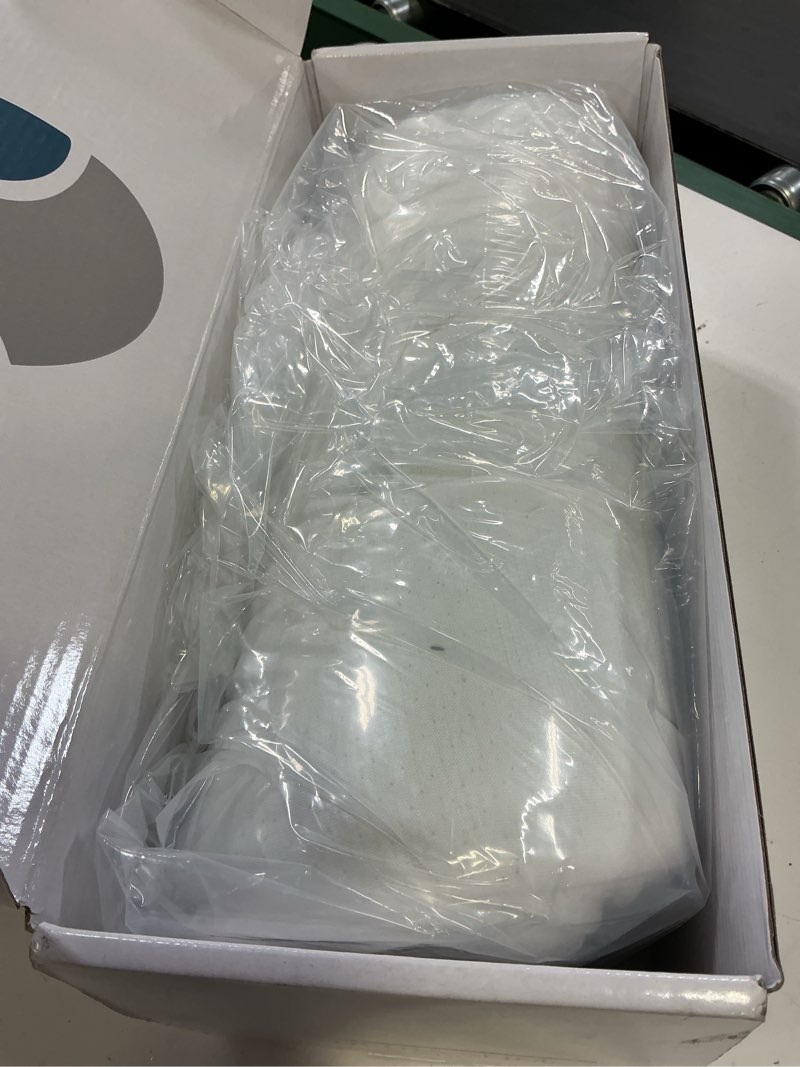 Condition photo showing New/Like New for bluewave bedding ultra slim gel memory foam pillow for stomach and back sleepers - thin, flat design for cervical neck alignment and deeper sleep (2.75-inches height, king size) 2.75"h ultra slim (king)