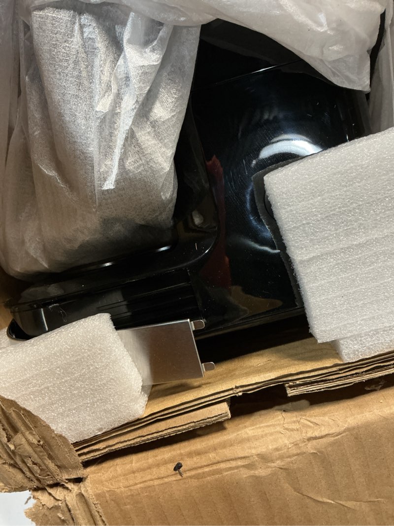 Condition photo showing As Is for Amazon Basics 12 Cup Drip Coffee Maker, Coffee Machine with Glass Coffee Pot (1.9 Qt), Auto Shut-off, Auto Pause, Removable Filter Basket, Black & Silver 12-Cup Non-Programmable - New Model