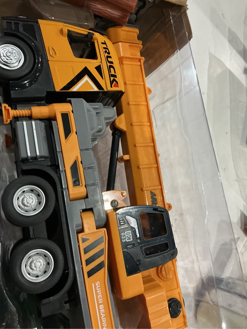 Condition photo showing Good Condition for kids toys for 3 4 5 6 7 years old boys, die-cast construction toys set w/lights & sounds, 29in crane arm alloy engineering construction vehicles truck toys, classics crane truck model