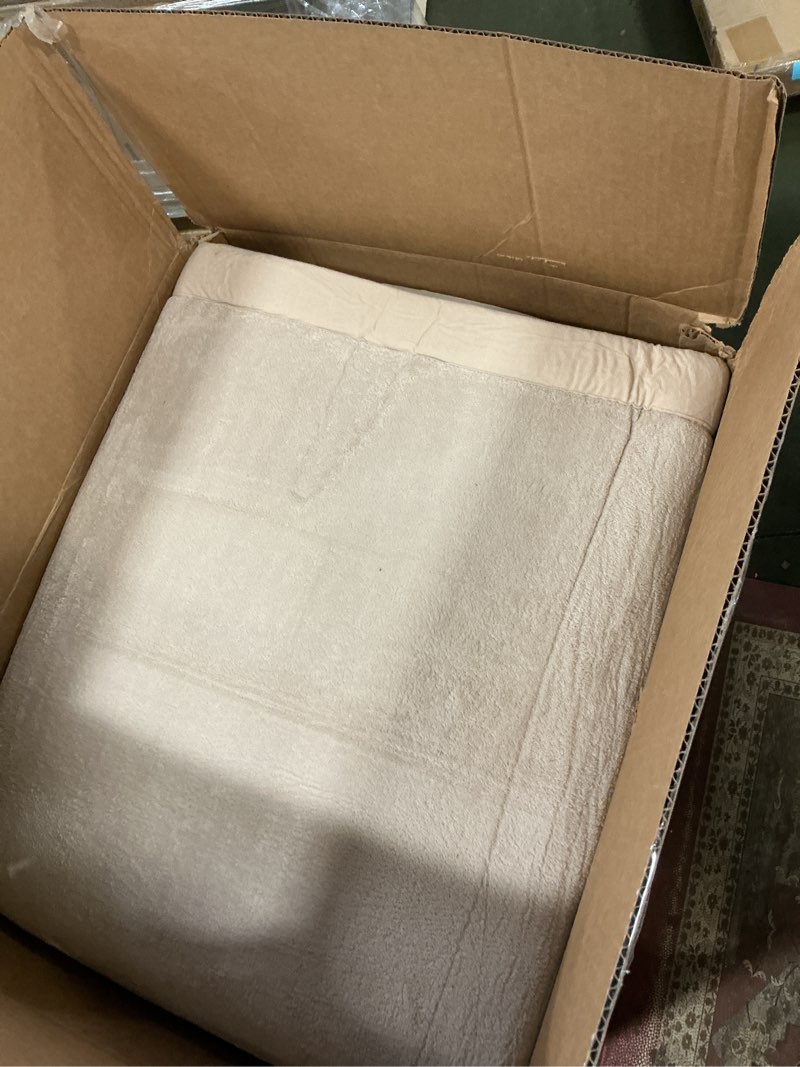 Condition photo showing As Is for 1.3" Thick Baby Play Mat for Floor, 79x118 Large Foam Tummy Time Mat, Padded Support Soft Plush Nursery Rug for Infant Kids Toddler Crawling Kick Activity (Beige) Beige 118"×79"×1.3"