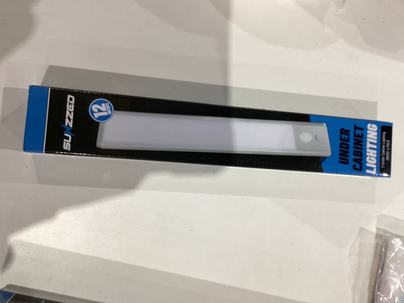 Condition photo showing New/Like New for Under Cabinet Lights, Pack of 2, 12 inches, 72 Side Emission LEDs, Rechargeable Battery, Under Cabinet Lighting, Motion Sensor Light, LED Lights for Bedroom, Home Decor, Night Light, Closet AH-SZZ-UCL-12-002-2024 12 Inches