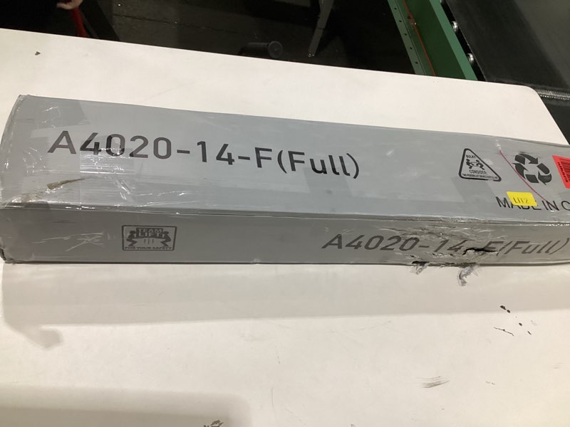 Condition photo showing New/Like New for Metal Bed Frame,Full Size Bed Frame with Storage Space,Heavy Duty Sturdy Mattress Foundation,Easy Assembly,No Box Spring Needed, Black,14 Inch,Full Full 14 Inch