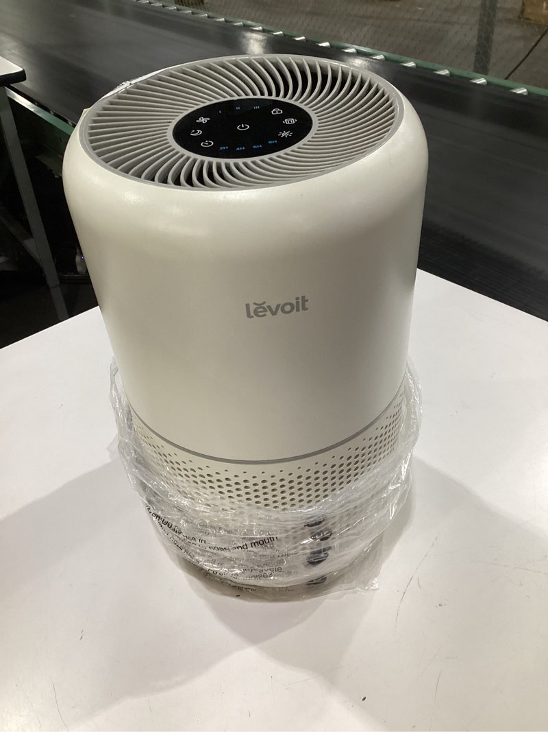 Condition photo showing Good Condition for (USED,  NOT TESTED) LEVOIT Air Purifier for Home Allergens Pet Hair in Bedroom, Covers Up to 1073 ft² by 56W High Torque Motor, AHAM VERIFIDE, 3-in-1 Filter with HEPA Sleep Mode, Remove Dust Smoke Odor, Core300-P, White White Core 300-P 1Pack