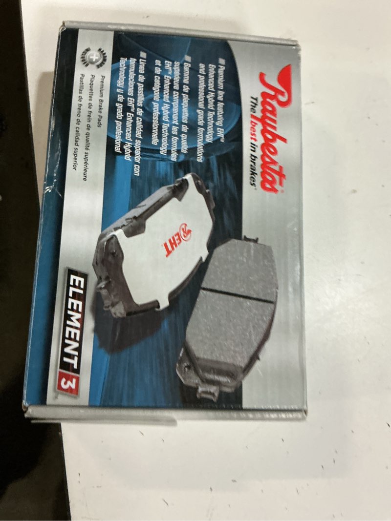 Condition photo showing New/Like New for raybestos element3 eht automotive replacement front brake pad for select toyota (4runner, fj cruiser, sequoia, tacoma, tundra), lexus (gx460,gx470) (eht976h) one size eht976h