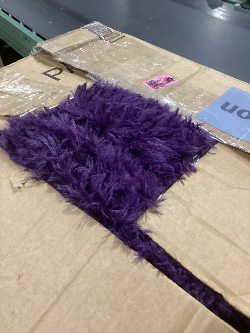 andecor shag area rug for living room, 5x8 feet purple soft fluffy indoor plush throw rugs for bedro