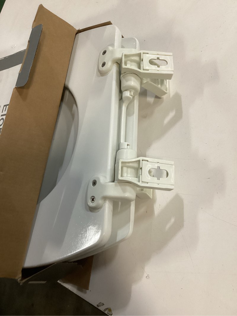 Condition photo showing As Is for Mayfair NextStep2 Toilet Seat with Toddler Potty Training Seat Built-In, Slow Close, Easy Clean, Magnetic Removable Kids Seat, Made in USA, ELONGATED, White