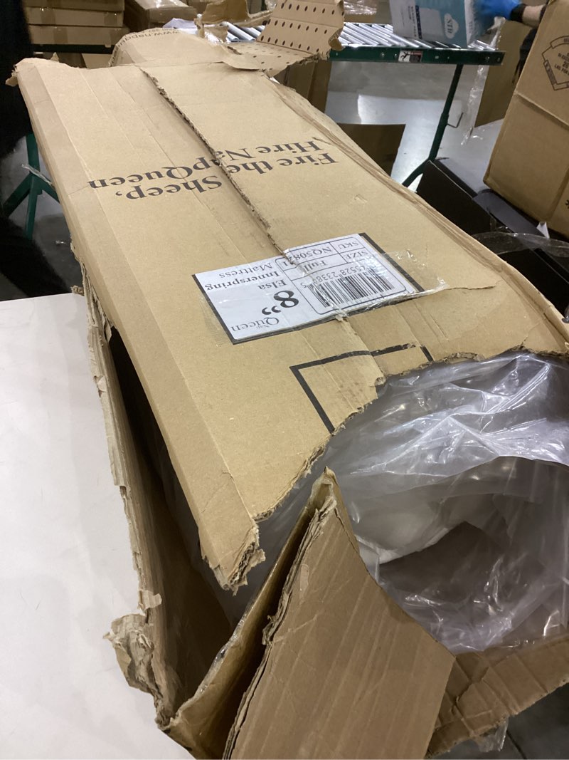 Condition photo showing Good Condition for NapQueen 8 Inch Innerspring Full Size Medium Firm Memory Foam Mattress, Bed in a Box White 8 Inch Full White