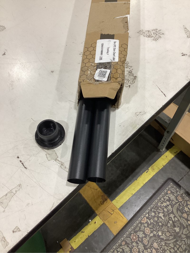 Condition photo showing Good Condition for tension curtain rod by ezfurni, 42 to 123 inch, heavy duty tension rod for windows, anti-slip black curtain rod spring tension, adjustable spring loaded curtain rods no drilling, easy install black 42-123