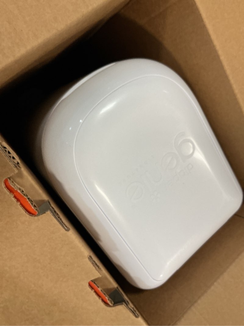 Condition photo showing As Is for Diaper Genie Signature Gift Set  Pail with 48 bags  White