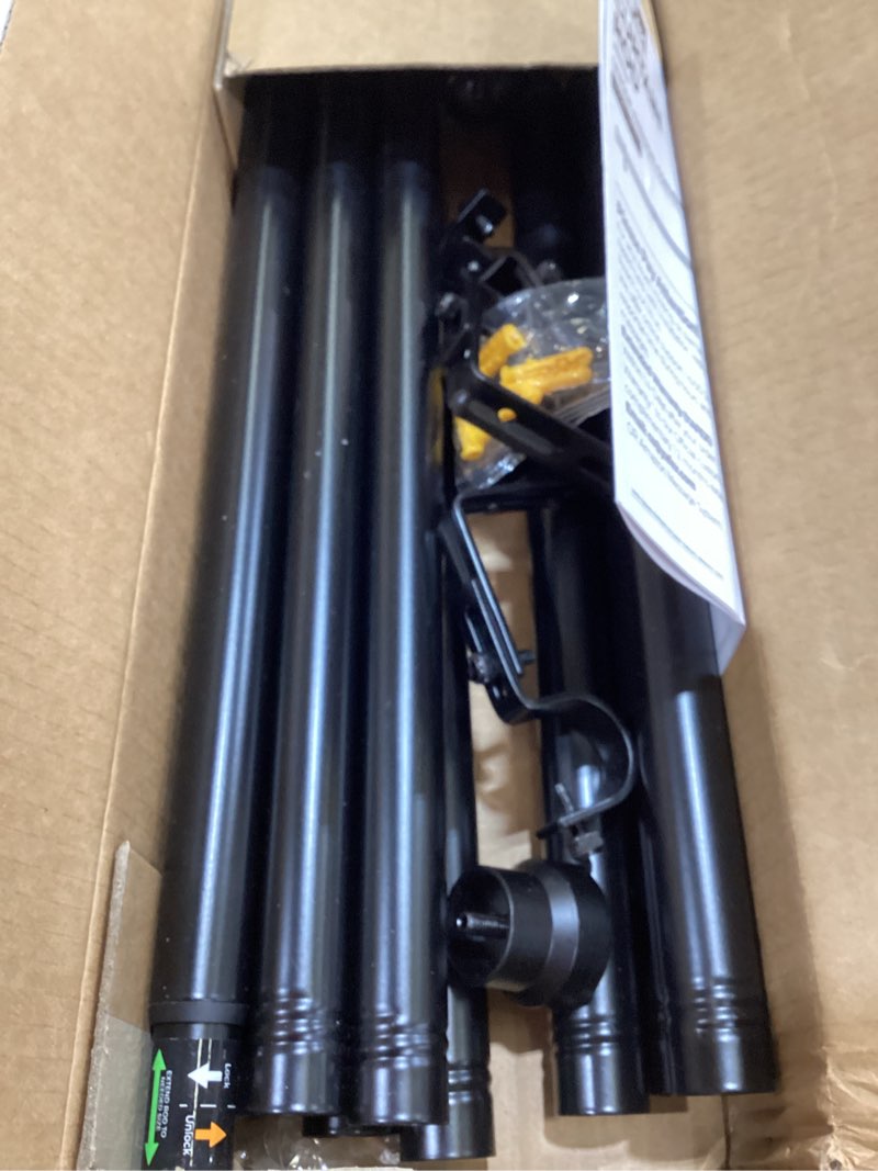 Condition photo showing Good Condition for yafex curtain rods 32-144 inch, heavy duty 1 inch adjustable curtain rod for windows, black extra long window treatment rods, modern design, easy installation