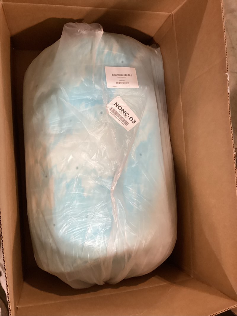 Condition photo showing Good Condition for sweetcrispy memory foam mattress topper queen, 3 inch thick gel infused cooling toppers pad for queen size bed, sleeper sofa, rv, camper, certipur us certified, ventilated and breathable, blue 3" blue queen