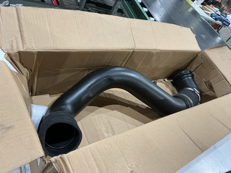Condition photo showing As Is for turbo intercooler outlet hose compatible with 2017-2020 f-150 3.5l v6 | fit for 2017-2019 f-250/f-350 super duty trucks 6.7l, replace for hl3z 6f073-a, hl34 6f073-ad, hl34-6f075-ca