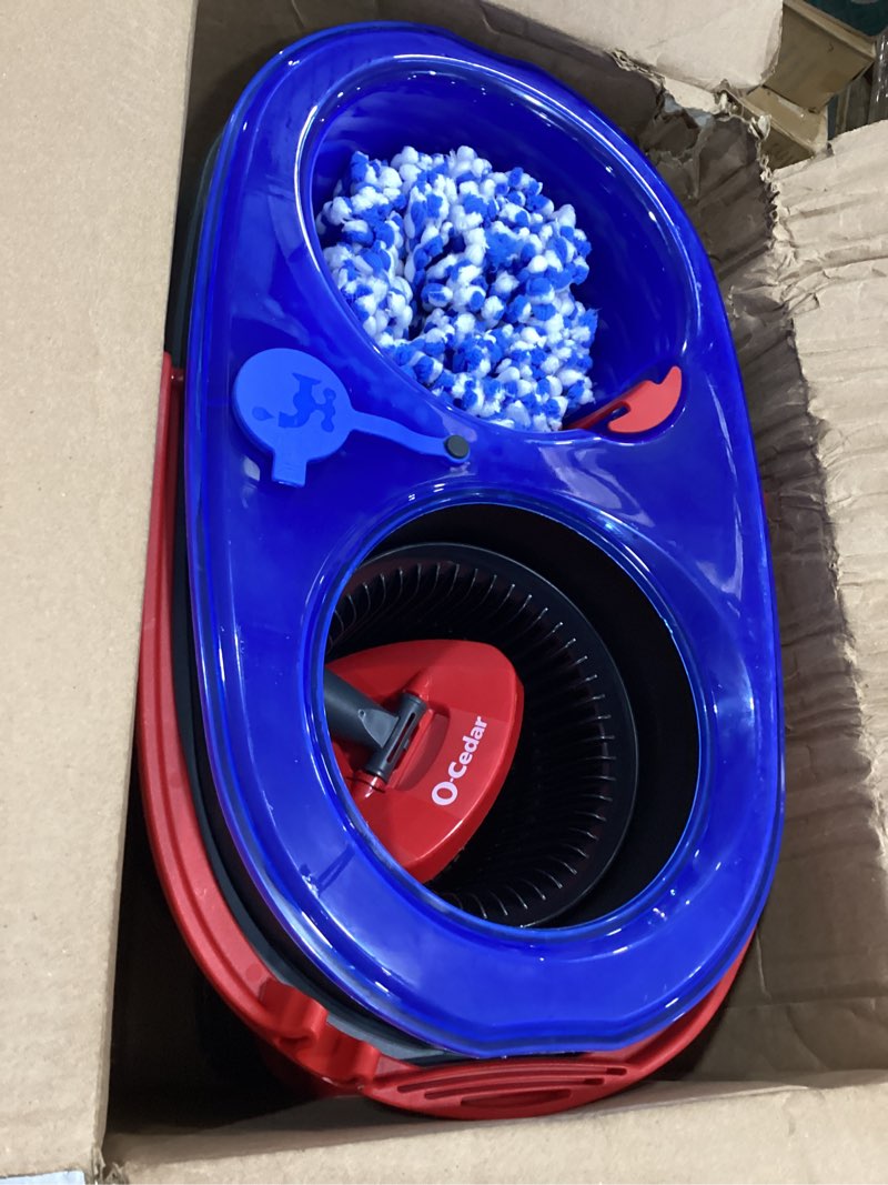 Condition photo showing Good Condition for O-Cedar RinseClean Spin Mop & Bucket System | Clean with Water | Removes 99% of Bacteria Plastic Rinseclean Spin Mop & Bucket Cleaning System