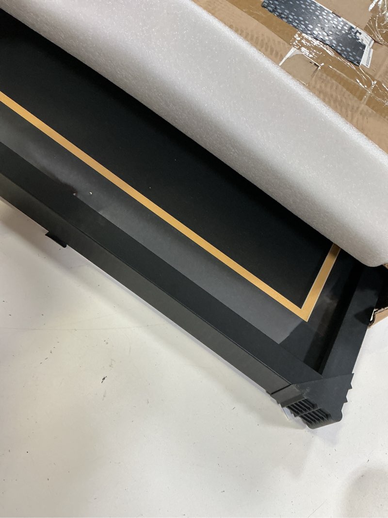 Condition photo showing Good Condition for juexica jersey frame display case jersey shadow box 32 x 24 inch with photo and signature display with tempered glass cover for football baseball basketball hockey, mens sport fans gift black gold