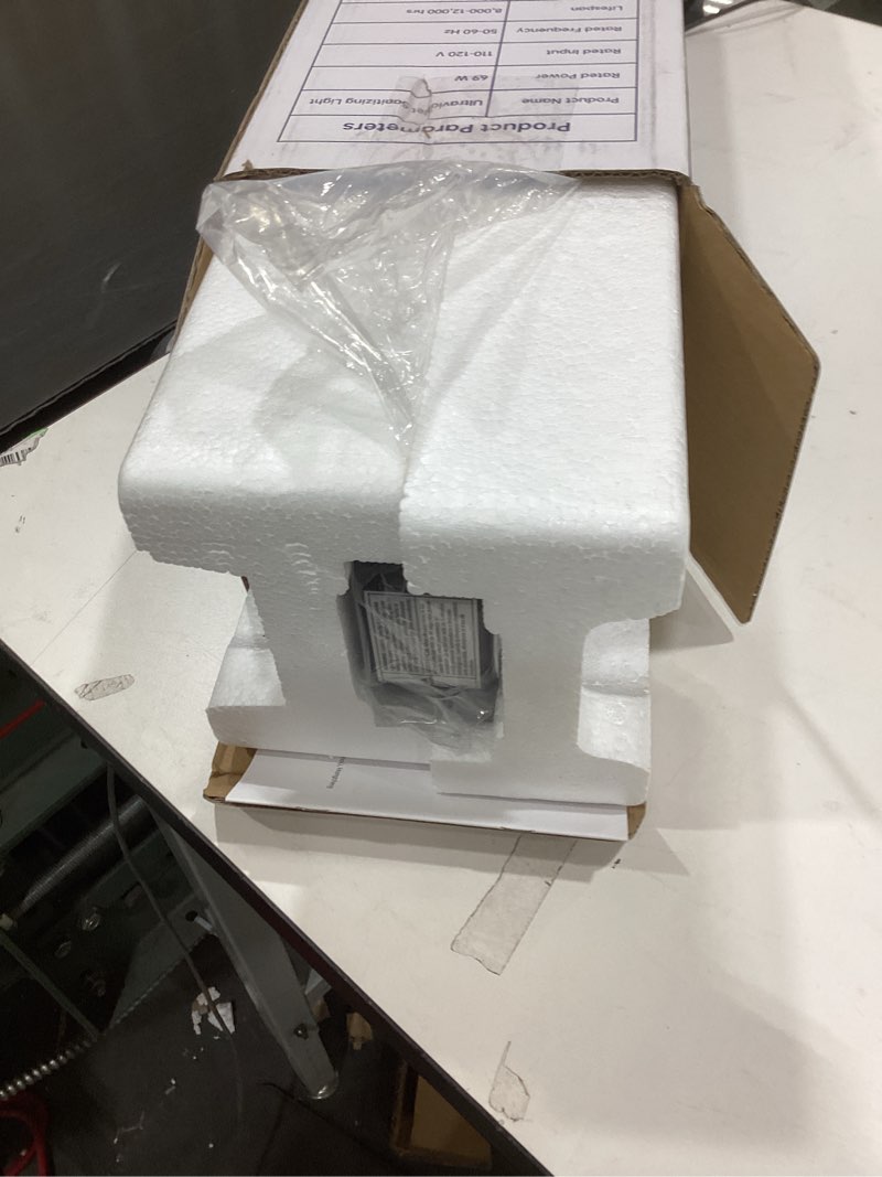 Condition photo showing Good Condition for 69W UV Light Sanitizer with Remote Control and 3 Timers – Home Disinfection Device 99.99% Cleaned of Germs, Viruses, Mold and Dust Mites – Whole Room Disinfection Lamp for Home and Office Black 69w