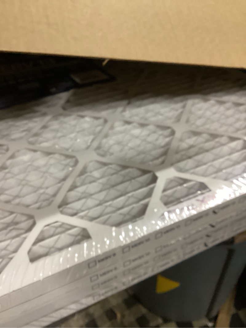 Condition photo showing As Is for bnx trufilter 24x24x1 air filter merv 13 (4-pack) - made in usa - ac furnace filters for allergies, pollen, mold, bacteria, smoke, allergen, mpr 1900 fpr 10 (actual size: 23.38 x 23.38 x 0.75 inches) 24x24x1 2-pack