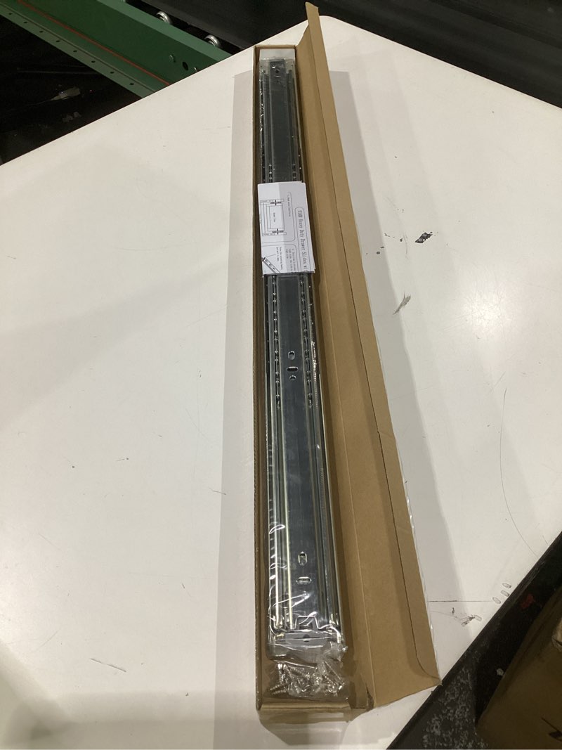 Condition photo showing Good Condition for slideway heavy duty locking drawer slides 1 pair 12 14 16 18 20 22 24 32 40 inch 150 lbs full extension ball bearing sliding rails cabinet runners tracks tool box glides-32