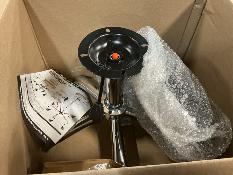 Condition photo showing Good Condition for rolling stool chair with wheels, office drafting chair with back support, height adjustable standing