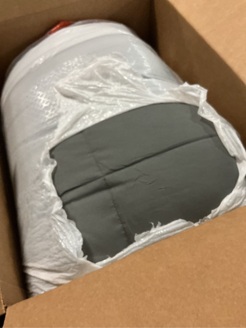 Condition photo showing Good Condition for bare home comforter set - king/california king size - ultra-soft - goose down alternative - premium 1800 series - all season warmth (king/cal king, grey) king/cal king 04 - grey