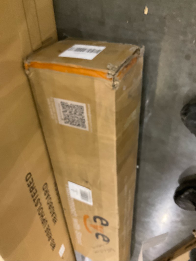 Condition photo showing As Is for 2 Person Outdoor Hammock with Stand, Cotton Rope Hammock with Polyester Pad, Adjustable Steel Frame, Portable with Carrying Bag – for Patio, Backyard, Garden, Beach, Urban-Gray Urban Gray