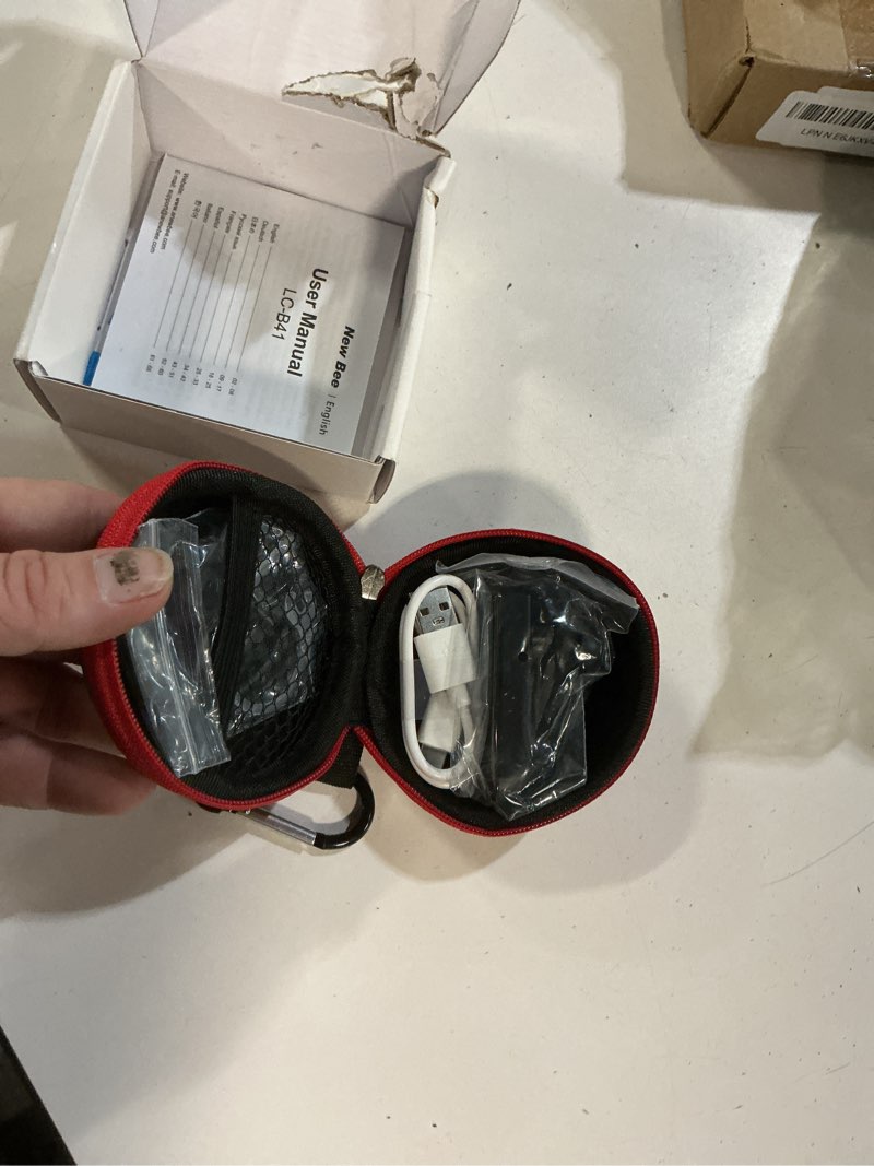 Condition photo showing New/Like New for new bee bluetooth earpiece v5.0 wireless handsfree headset with microphone 24 hrs driving headset 60 days standby time for iphone android samsung laptop trucker driver (black)