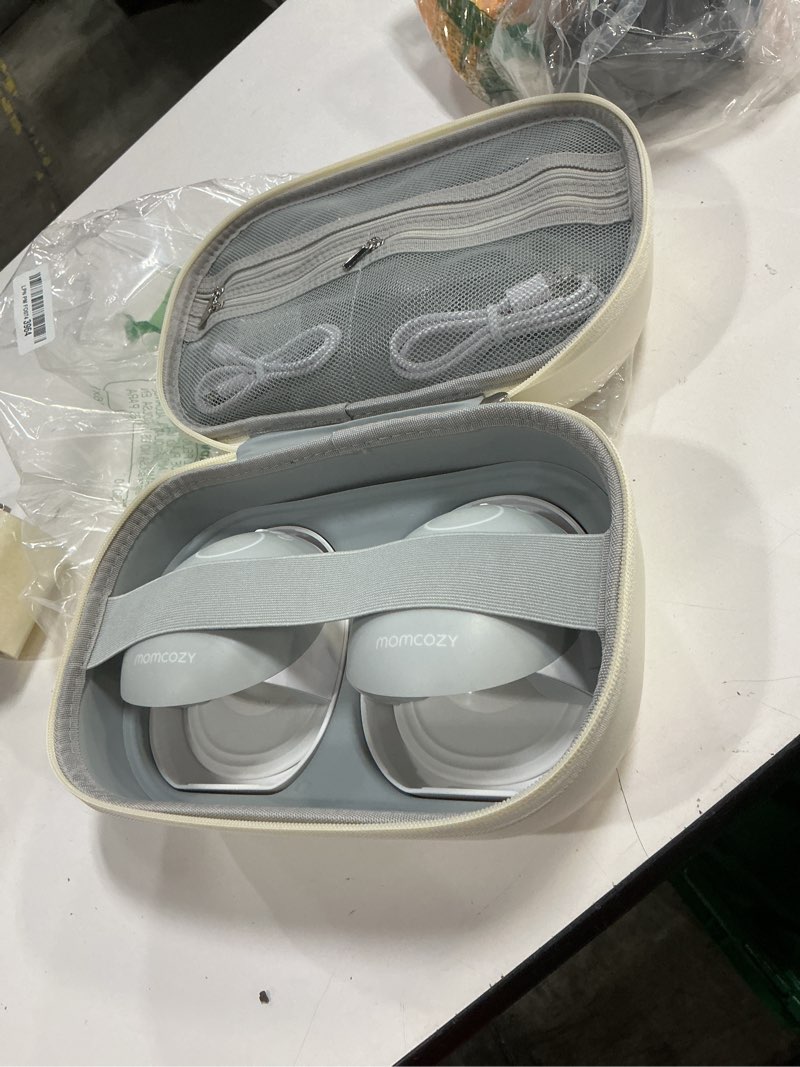 Condition photo showing As Is for momcozy m9 wearable pump: app-controlled, ultra-quiet & discreet hands-free pumping