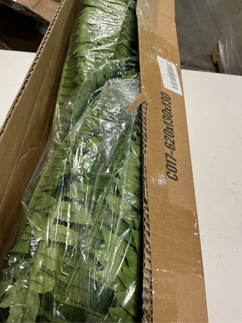 Condition photo showing Good Condition for cqure 45" fake ferns artificial plants large,set of 2 artificial boston ferns faux hanging fake plants for outdoors planter home garden decor,60 branches 45'' 60 leaves-2pcs